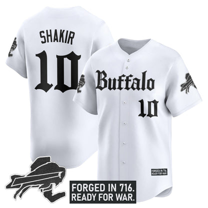 Men's Buffalo Bills 'Gothic Cold Front Edition' Vapor Baseball Jersey - All Stitched
