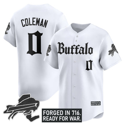 Men's Buffalo Bills 'Gothic Cold Front Edition' Vapor Baseball Jersey - All Stitched