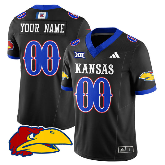 Custom KU Football 2025 Limited Jersey - All Stitched