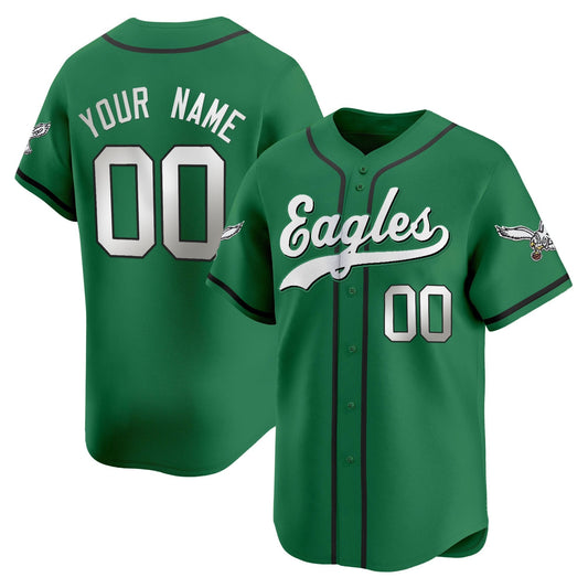 Philadelphia Eagles 2025 Vapor Baseball Custom Jersey - All Stitched