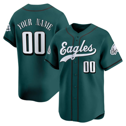 Philadelphia Eagles 2025 Vapor Baseball Custom Jersey - All Stitched