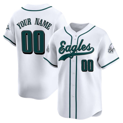 Philadelphia Eagles 2025 Vapor Baseball Custom Jersey - All Stitched