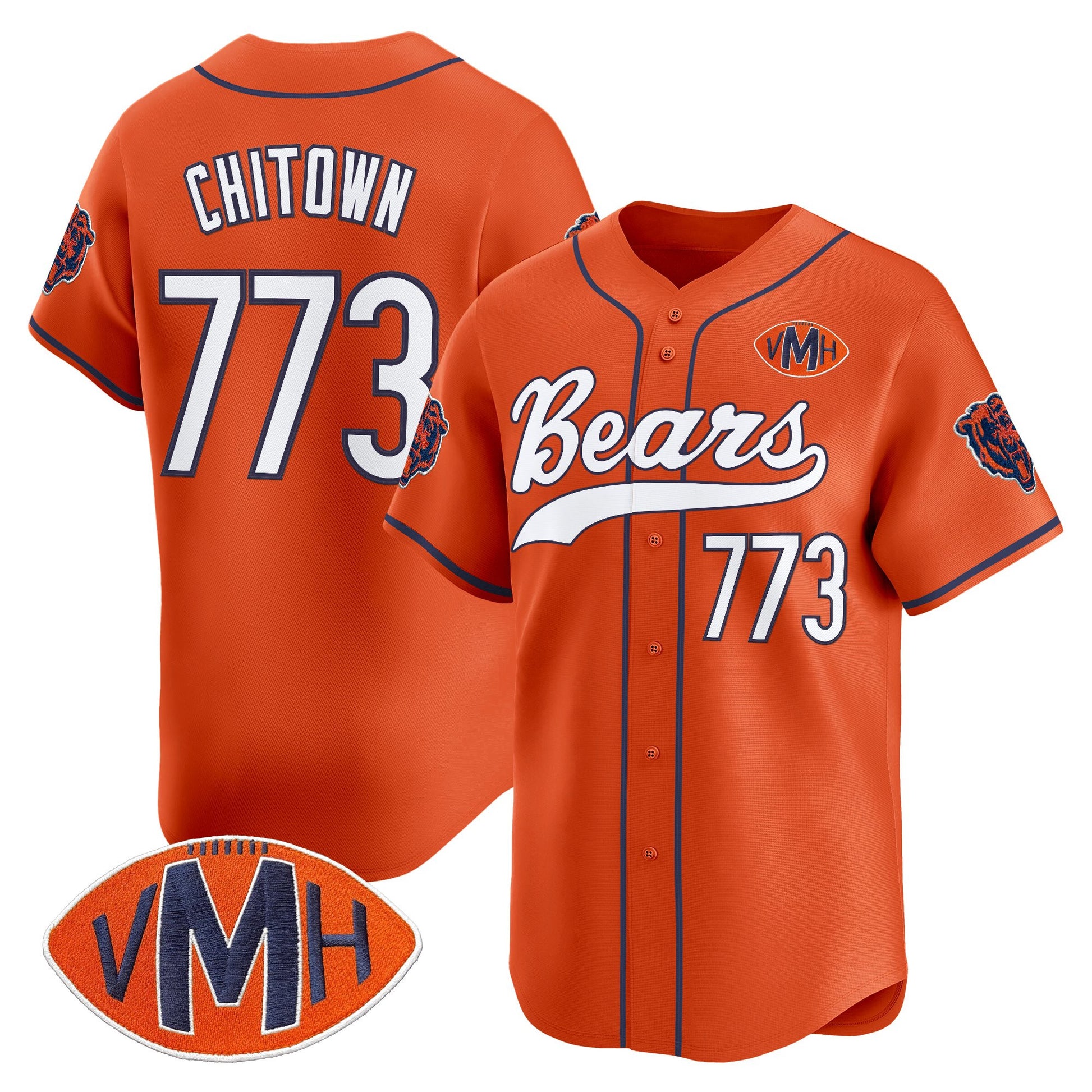 Men's Chicago Bears 2025 Vapor Baseball Jersey - All Stitched