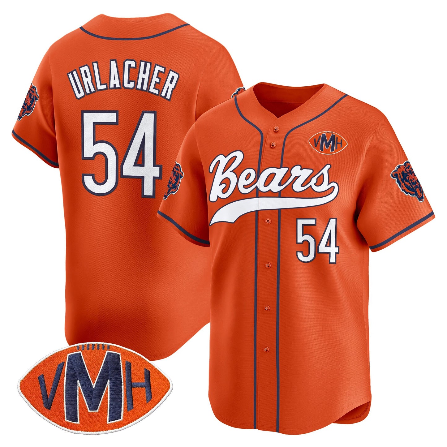 Men's Chicago Bears 2025 Vapor Baseball Jersey - All Stitched
