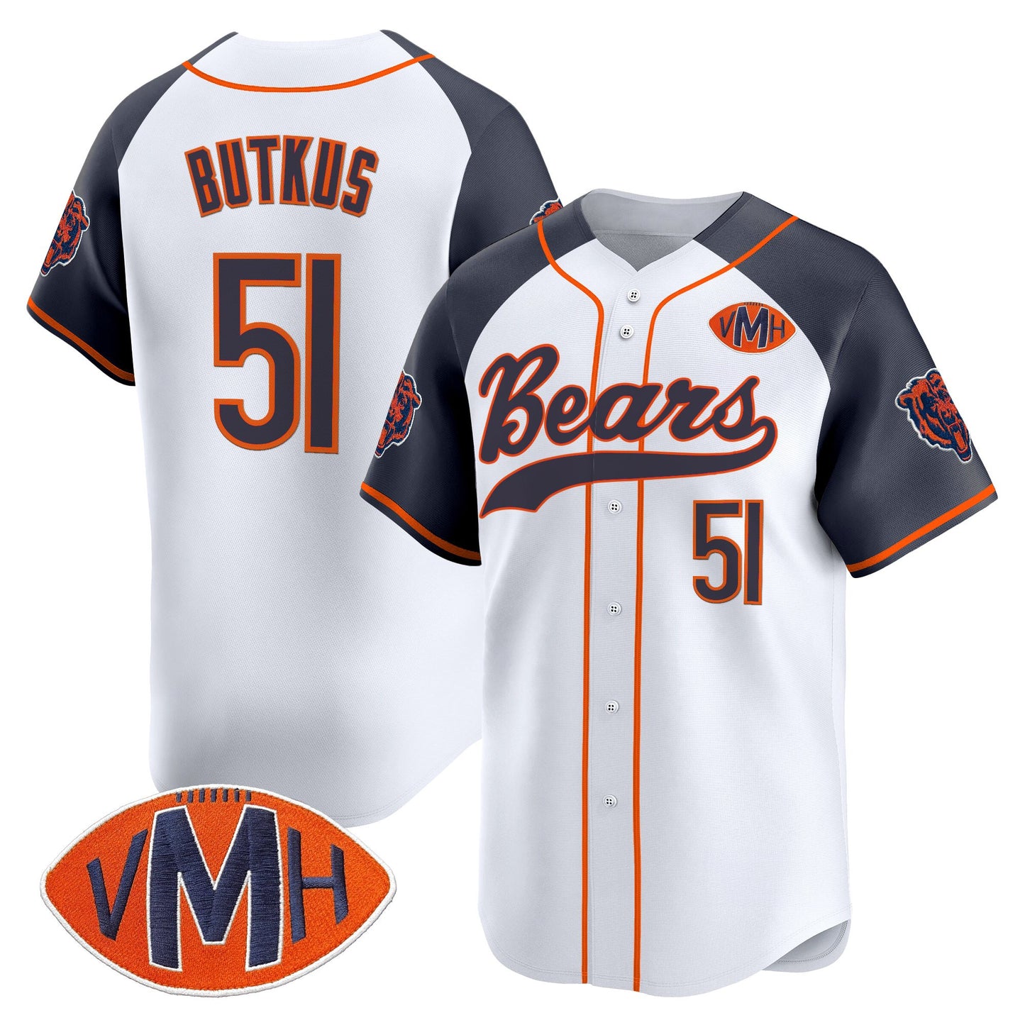 Men's Chicago Bears 2025 Vapor Baseball Jersey - All Stitched