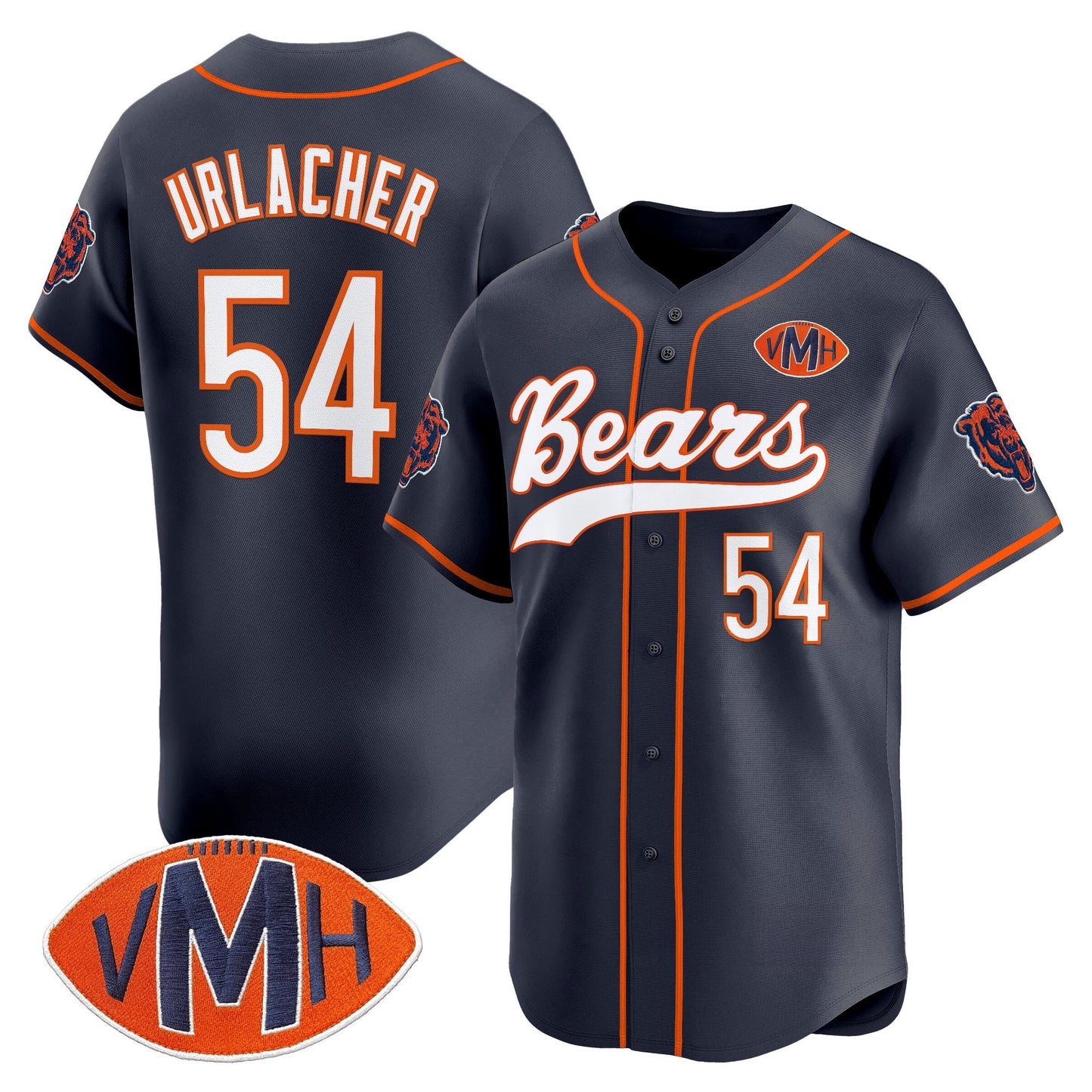 Men's Chicago Bears 2025 Vapor Baseball Jersey - All Stitched
