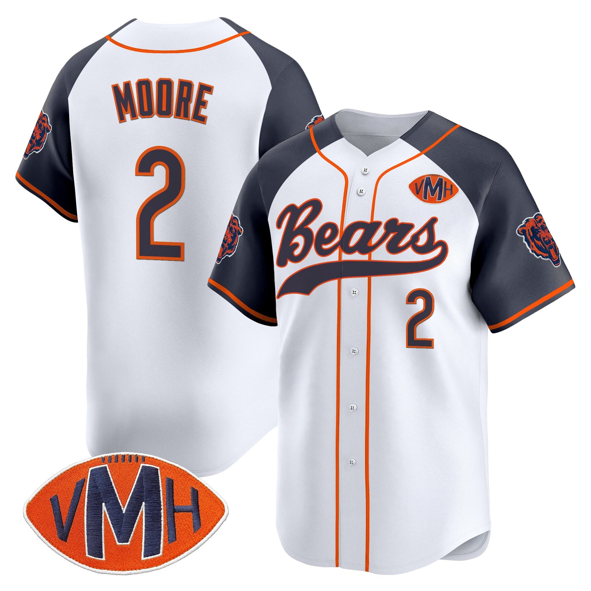 Men's Chicago Bears 2025 Vapor Baseball Jersey - All Stitched