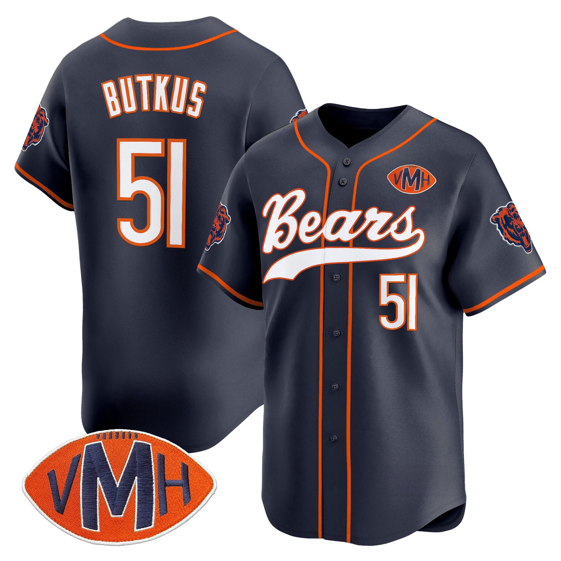 Men's Chicago Bears 2025 Vapor Baseball Jersey - All Stitched