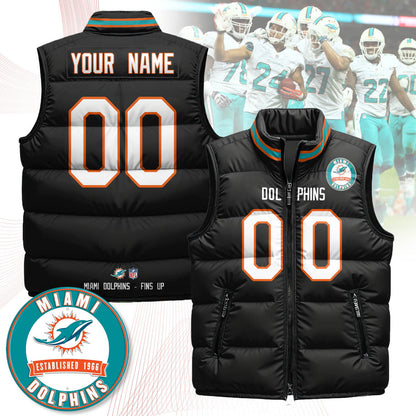 Miami Dolphins Unisex Puffer Vest