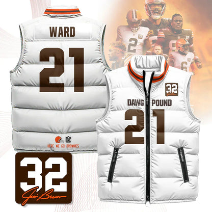 Cleveland Browns Unisex Puffer Vest