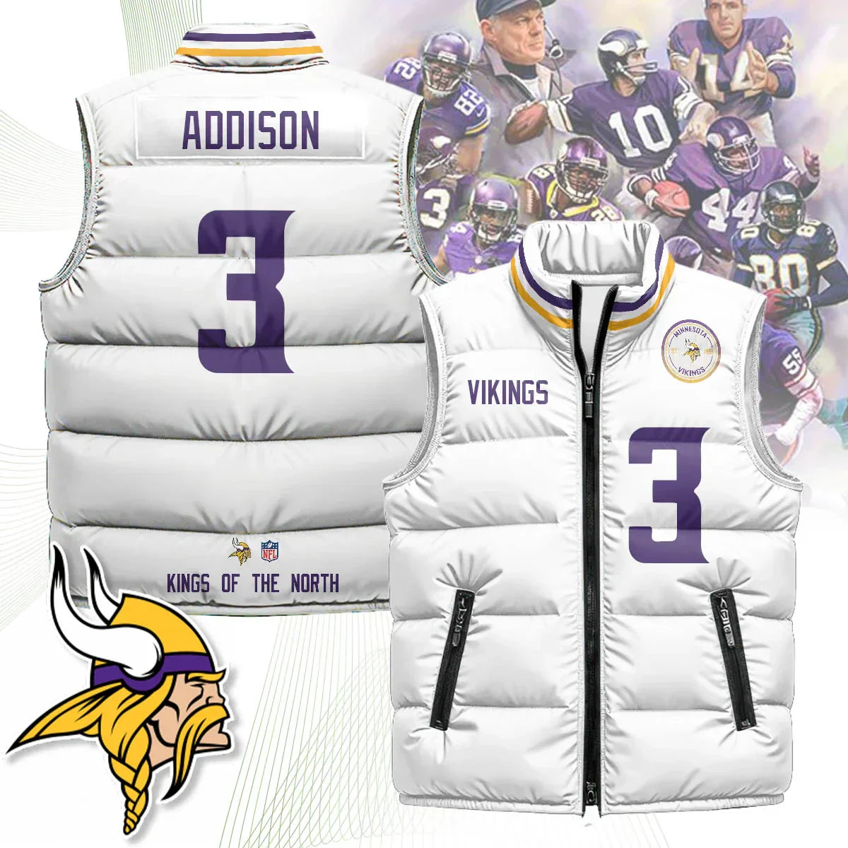Minnesota Vikings Unisex Puffer Vest