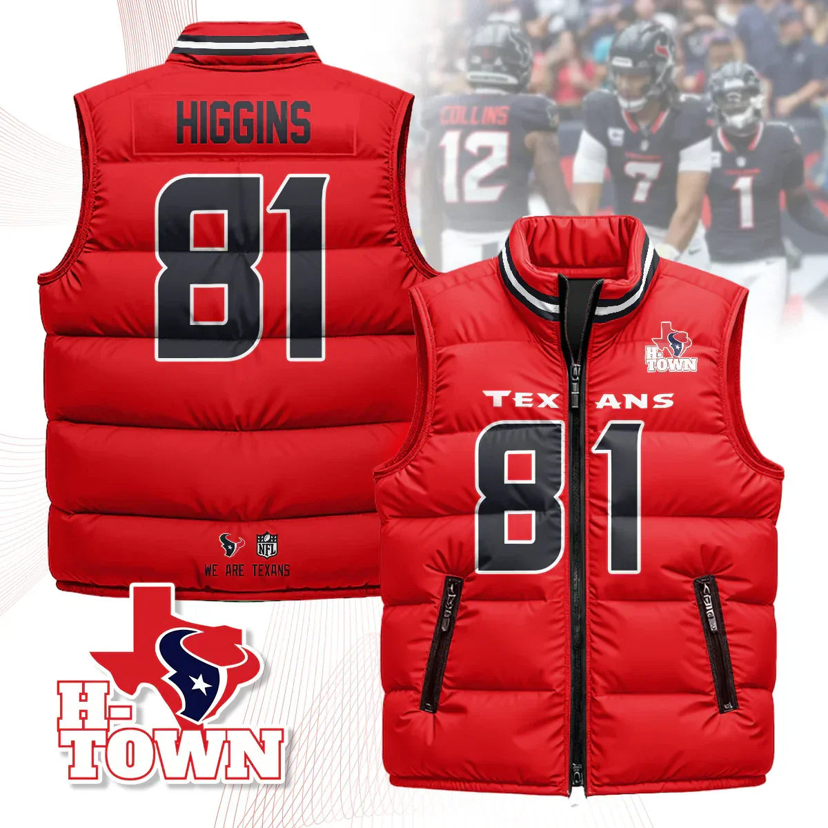 Houston Texans Unisex Puffer Vest