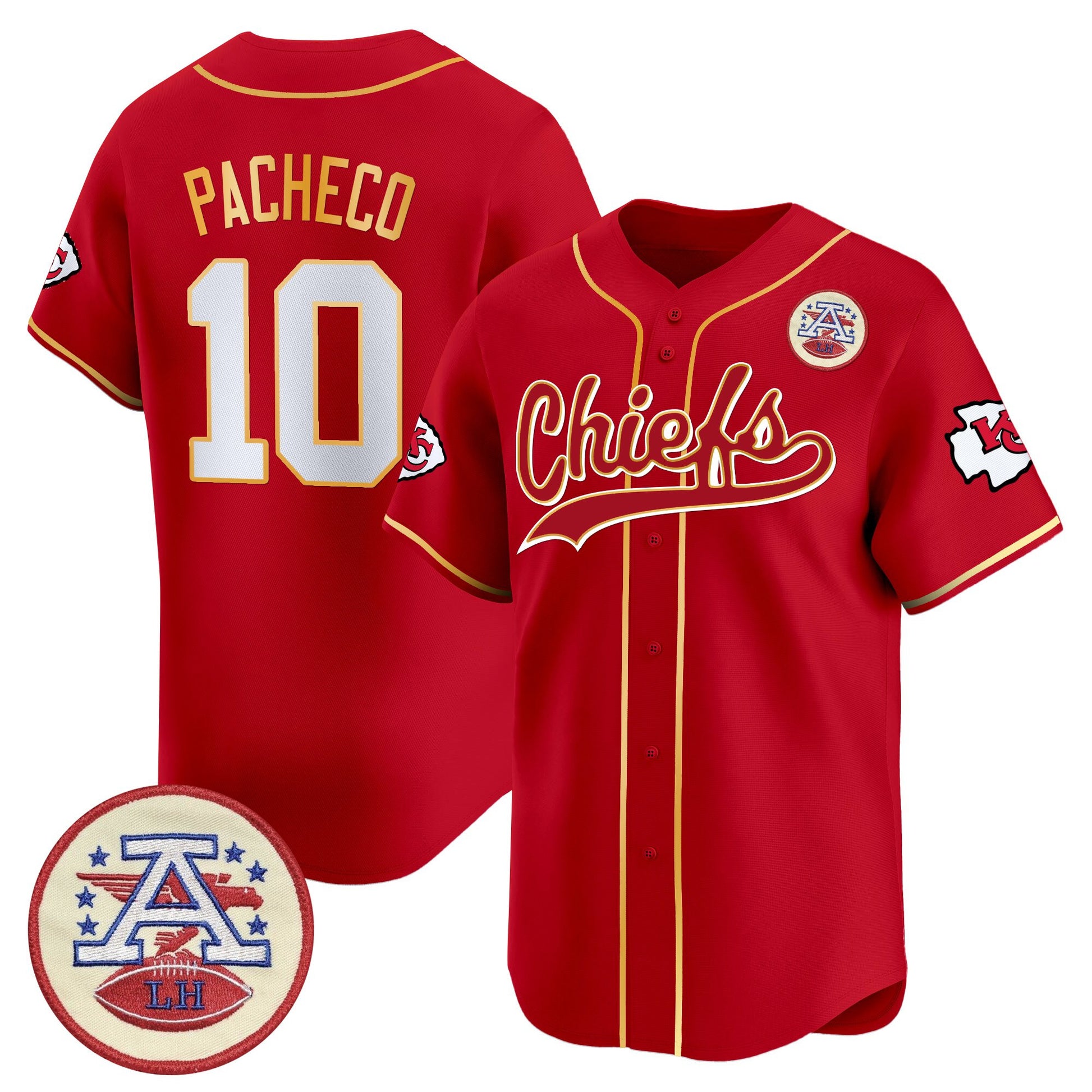 Men's Kansas City Chiefs 2025 Vapor Baseball Jersey - All Stitched