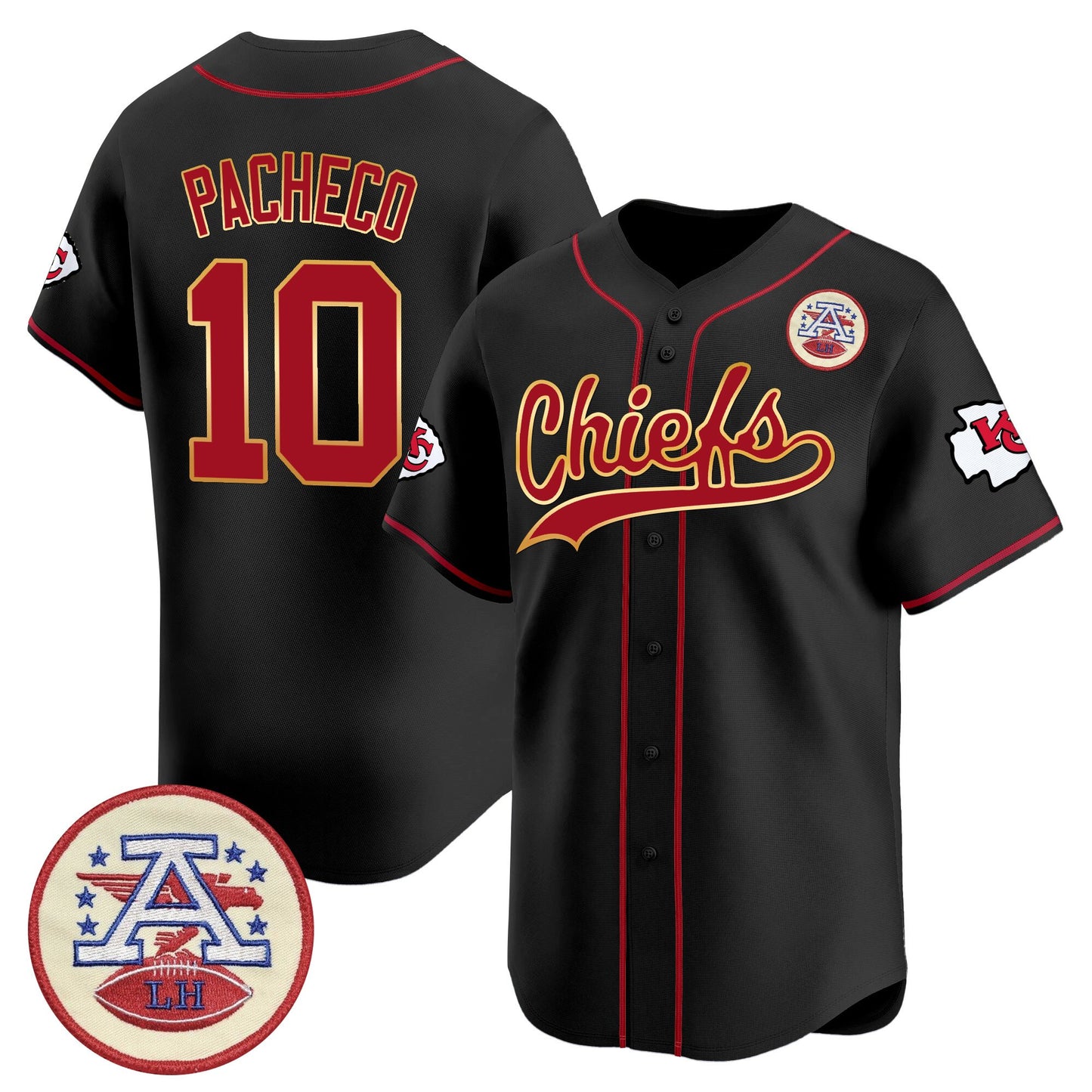 Men's Kansas City Chiefs 2025 Vapor Baseball Jersey - All Stitched