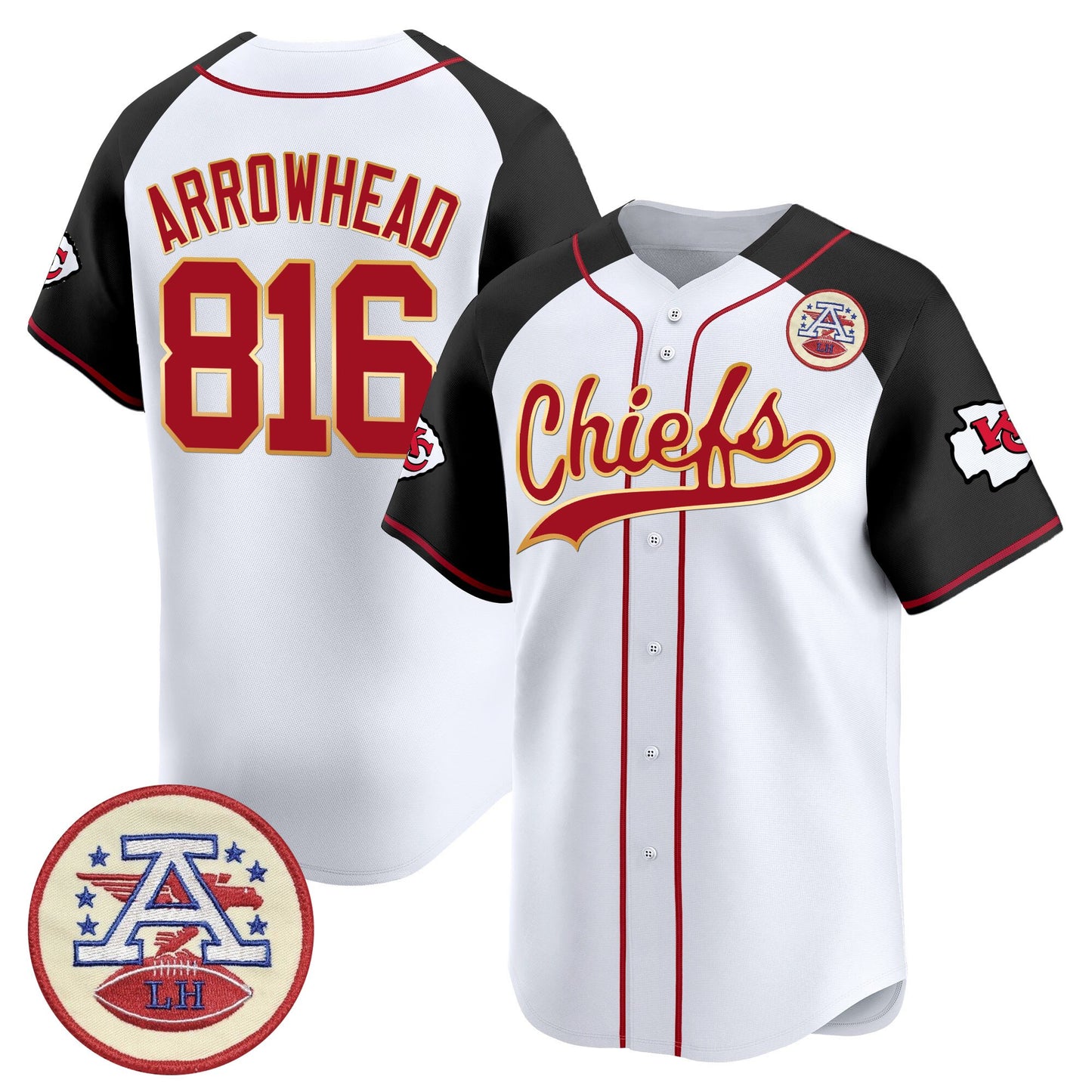 Men's Kansas City Chiefs 2025 Vapor Baseball Jersey - All Stitched