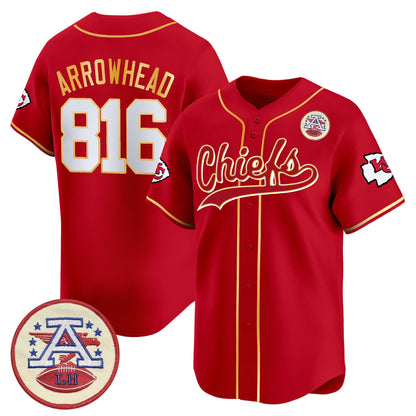 Men's Kansas City Chiefs 2025 Vapor Baseball Jersey - All Stitched