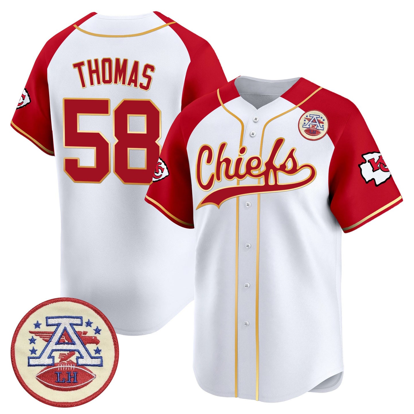 Men's Kansas City Chiefs 2025 Vapor Baseball Jersey - All Stitched