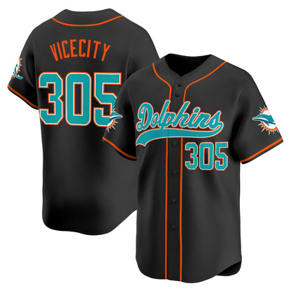 Men's Miami Dolphins 2025 Vapor Baseball Jersey - All Stitched