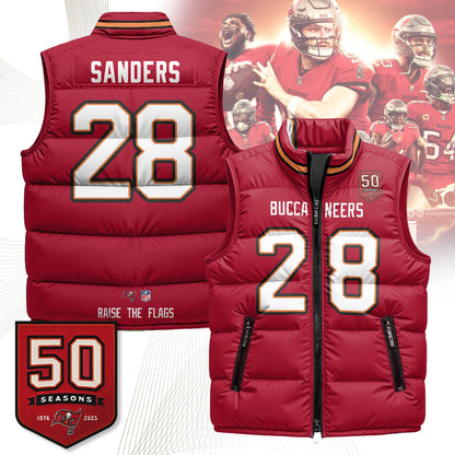 Tampa Bay Buccaneers Unisex Puffer Vest