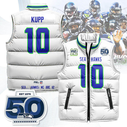 Seattle Seahawks Unisex Puffer Vest