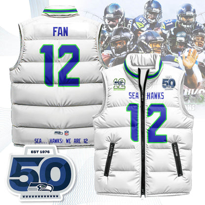 Seattle Seahawks Unisex Puffer Vest