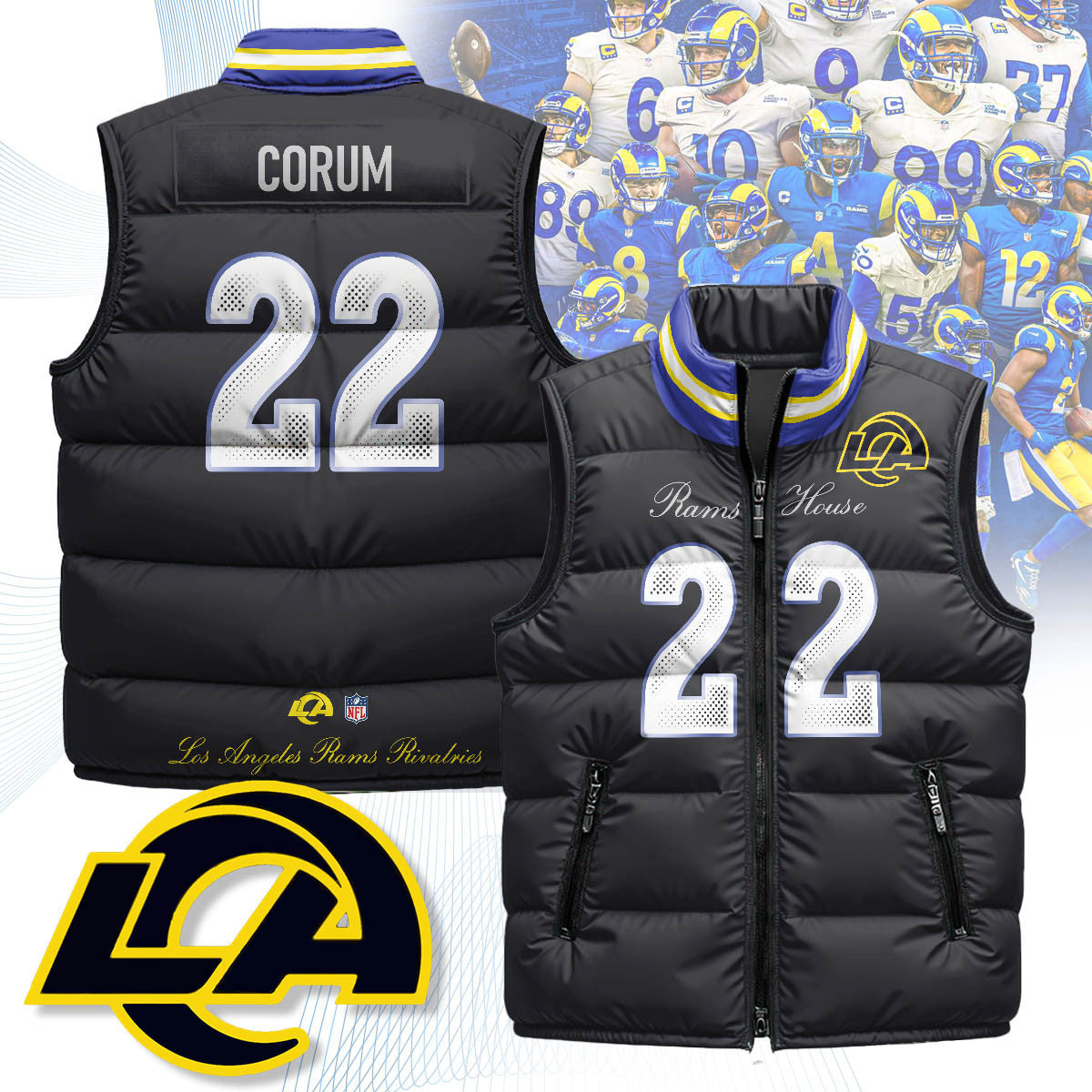 Los Angeles Rams Rivalry Series Puffer Vest