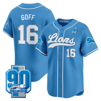 Men's Detroit Lions 2025 Vapor Baseball Jersey - All Stitched