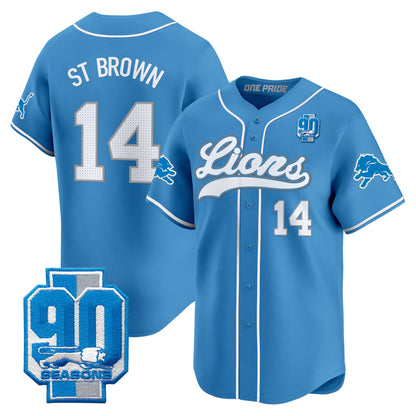 Men's Detroit Lions 2025 Vapor Baseball Jersey - All Stitched
