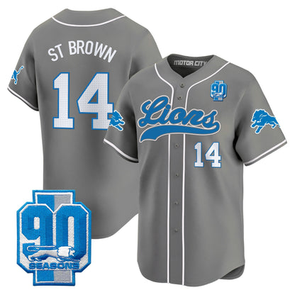 Men's Detroit Lions 2025 Vapor Baseball Jersey - All Stitched