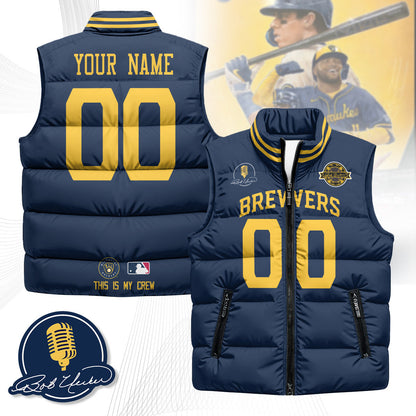 Milwaukee Brewers Unisex Puffer Vest