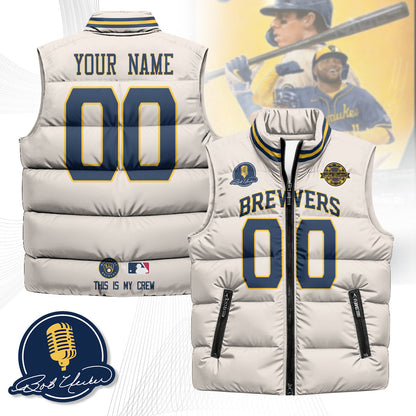 Milwaukee Brewers Unisex Puffer Vest