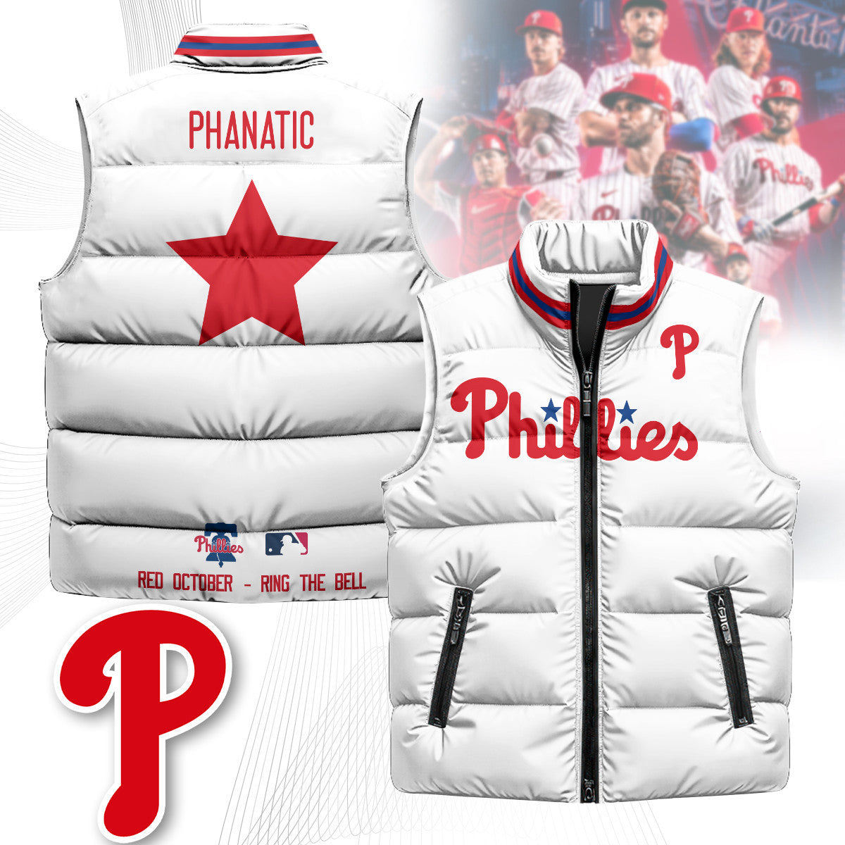 Philadelphia Phillies Unisex Puffer Vest