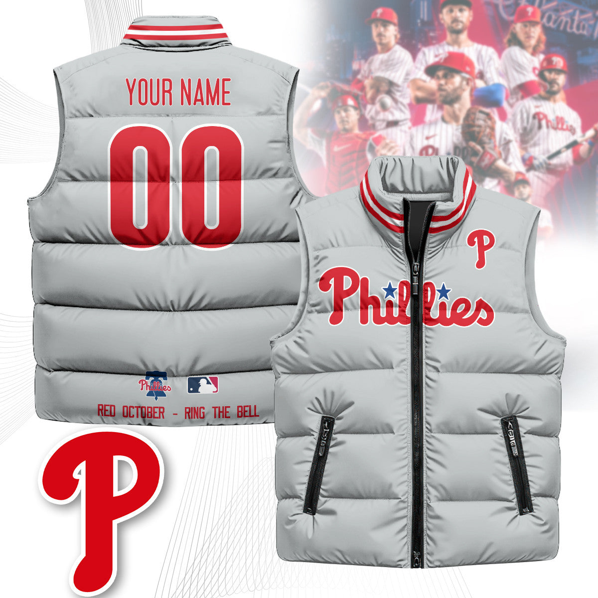 Philadelphia Phillies Unisex Puffer Vest