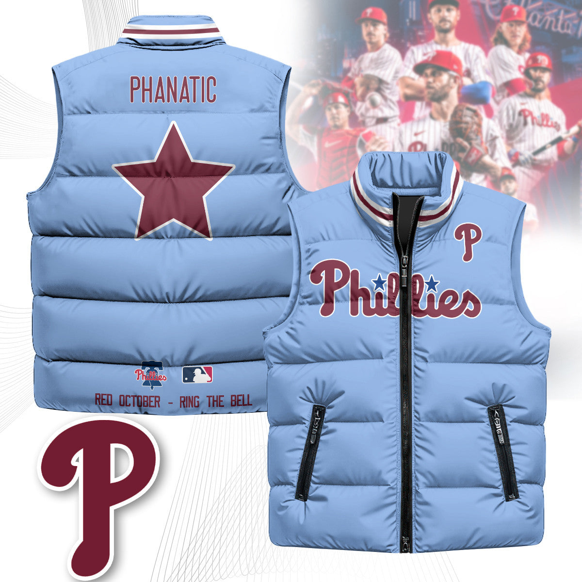 Philadelphia Phillies Unisex Puffer Vest