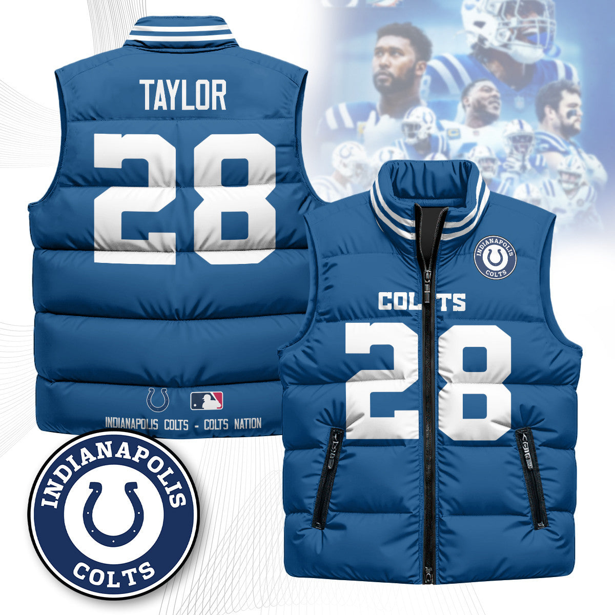 Indianapolis Colts Unisex Puffer Vest