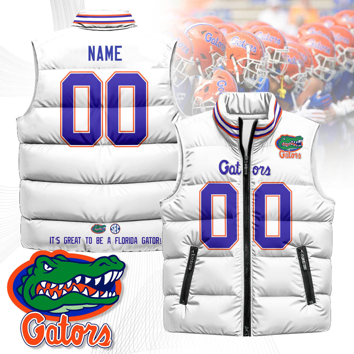 Florida Gators Unisex Puffer Vest