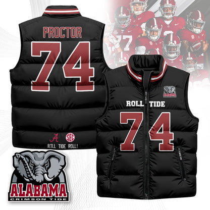 Alabama Crimson Tide Unisex Puffer Vest