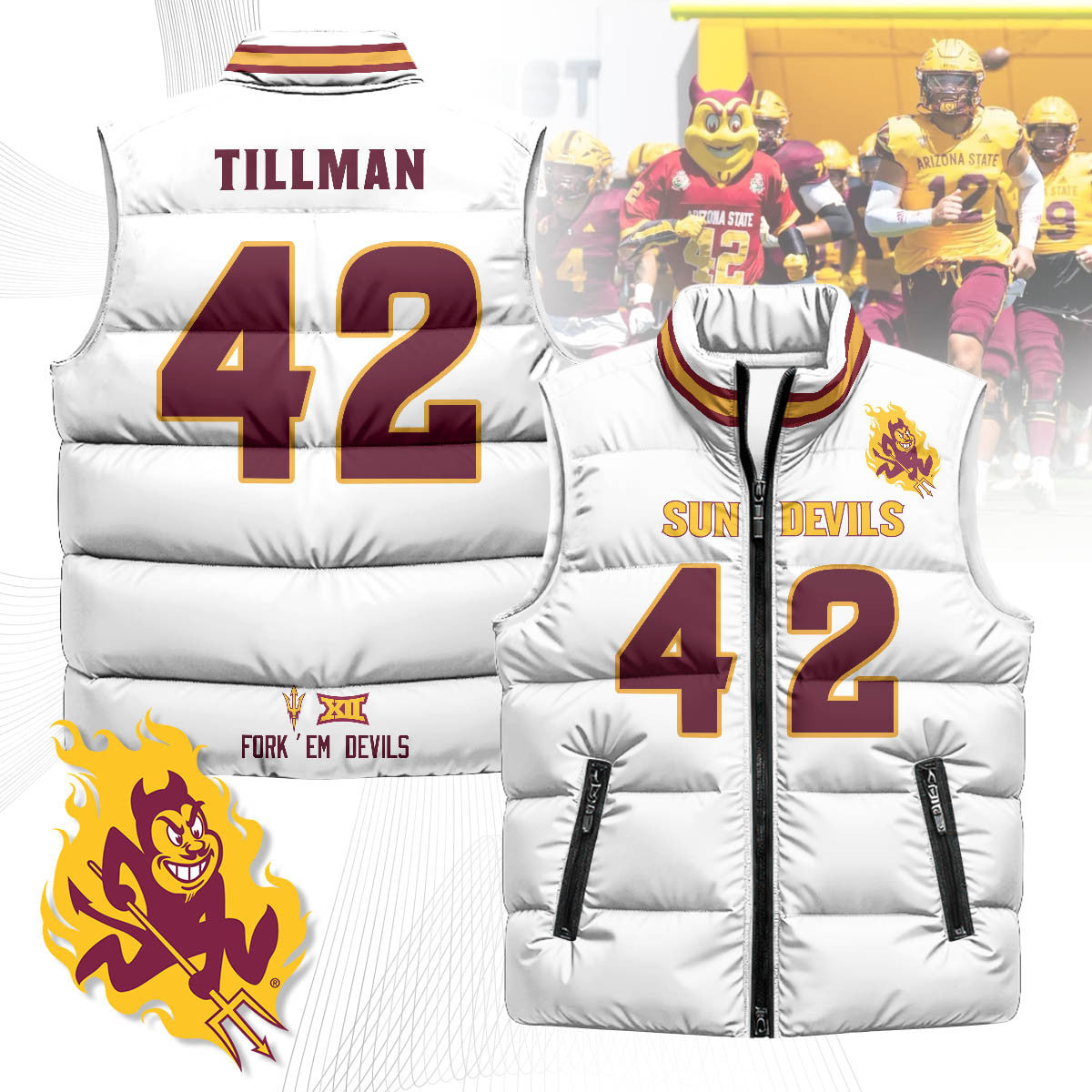 Arizona State Sun Devils Unisex Puffer Vest