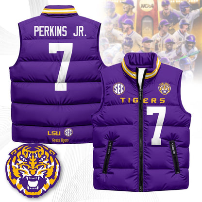 LSU Tigers Unisex Puffer Vest