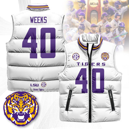 LSU Tigers Unisex Puffer Vest
