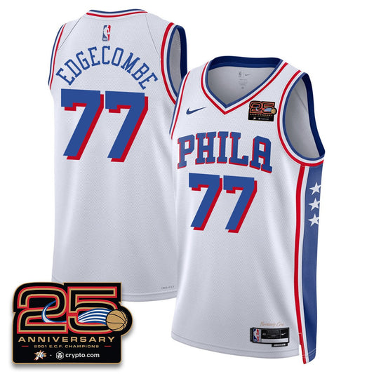 Philadelphia 76ers 25th Anniversary Jersey - All Stitched