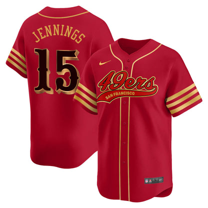San Francisco 49ers Rivalry Series Baseball Jersey - All Stitched