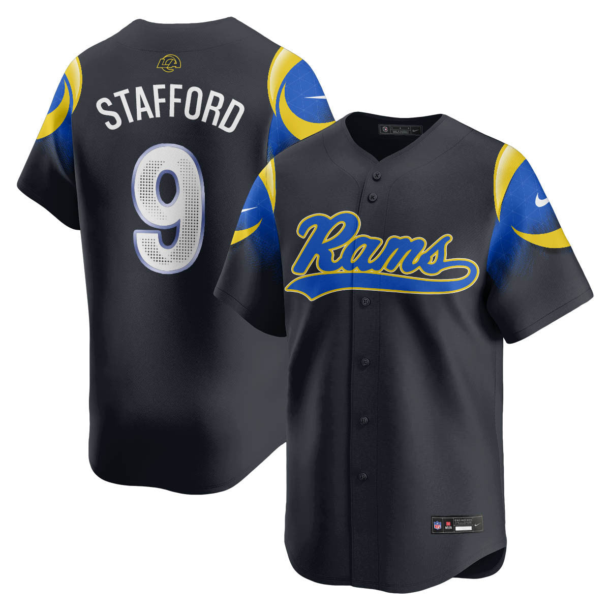 LAR Rivalry Series Baseball Jersey - All Stitched