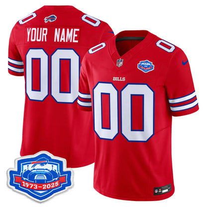 Buffalo Bills 2025 Farewell Season Patch Vapor Limited Custom Jersey - All Stitched