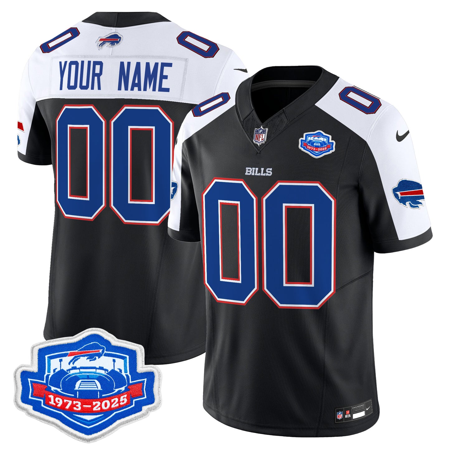 Buffalo Bills 2025 Farewell Season Patch Vapor Limited Custom Jersey - All Stitched