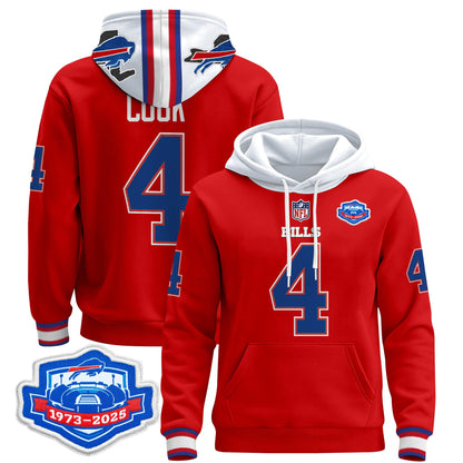 Men's Buffalo Bills 2025 Farewell Season Patch Pullover Hoodie - All Stitched