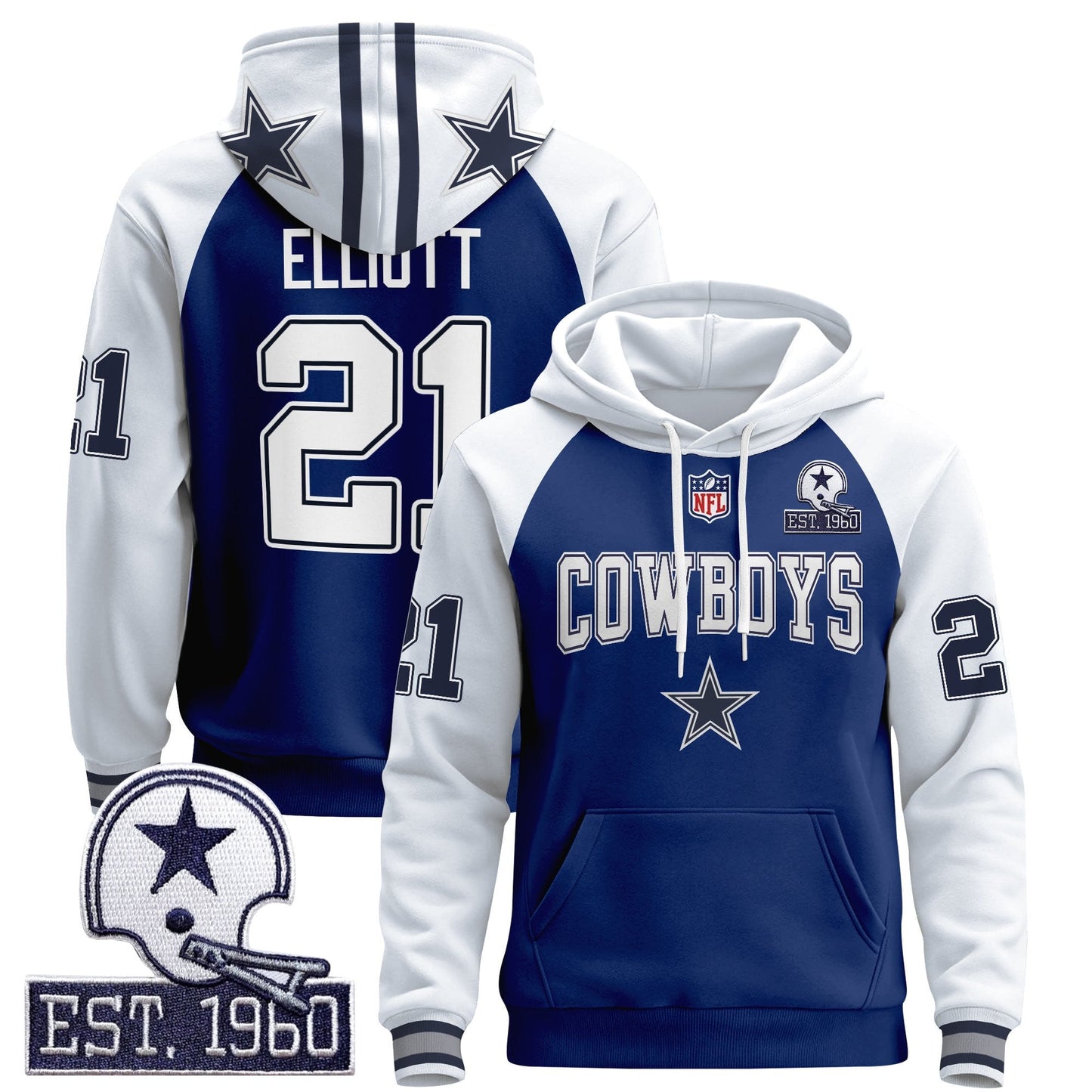 Men's Dallas Cowboys 2025 Premium Pullover Hoodie - All Stitched