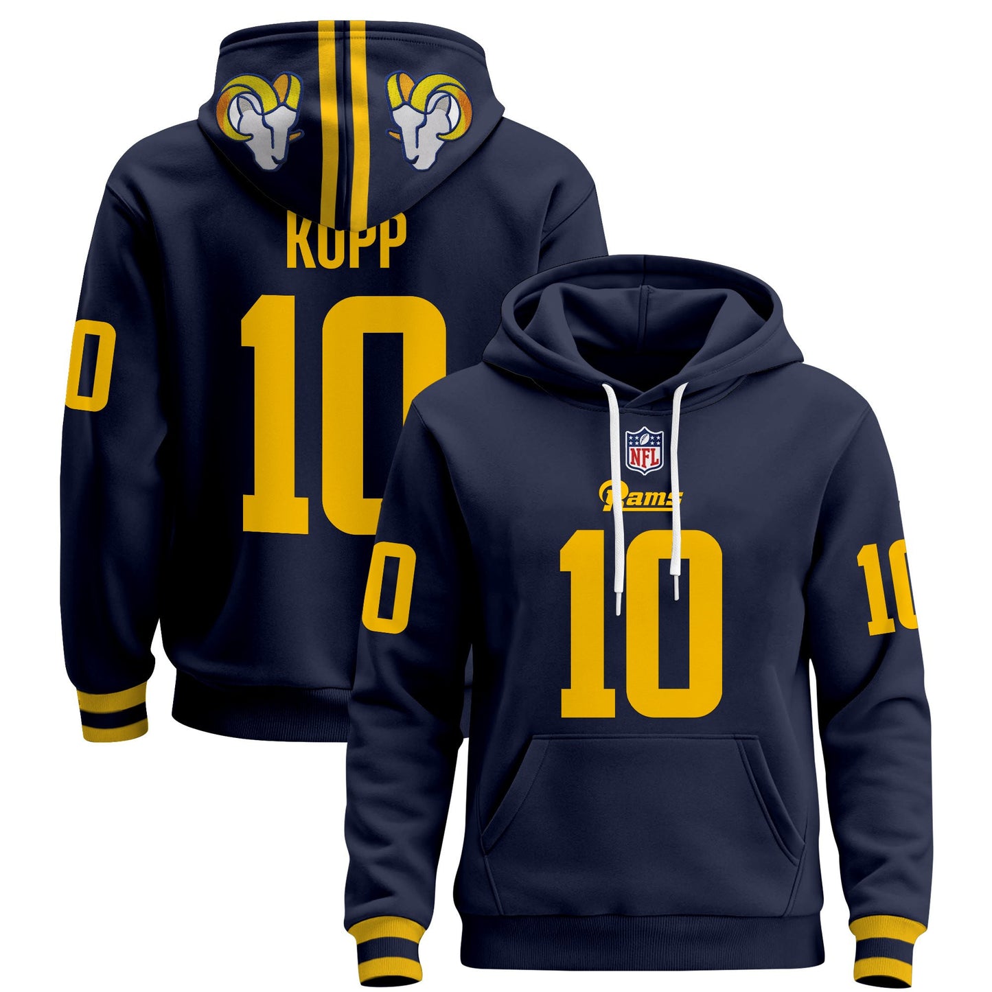 Men's Los Angeles Rams 2025 Premium Pullover Hoodie - All Stitched