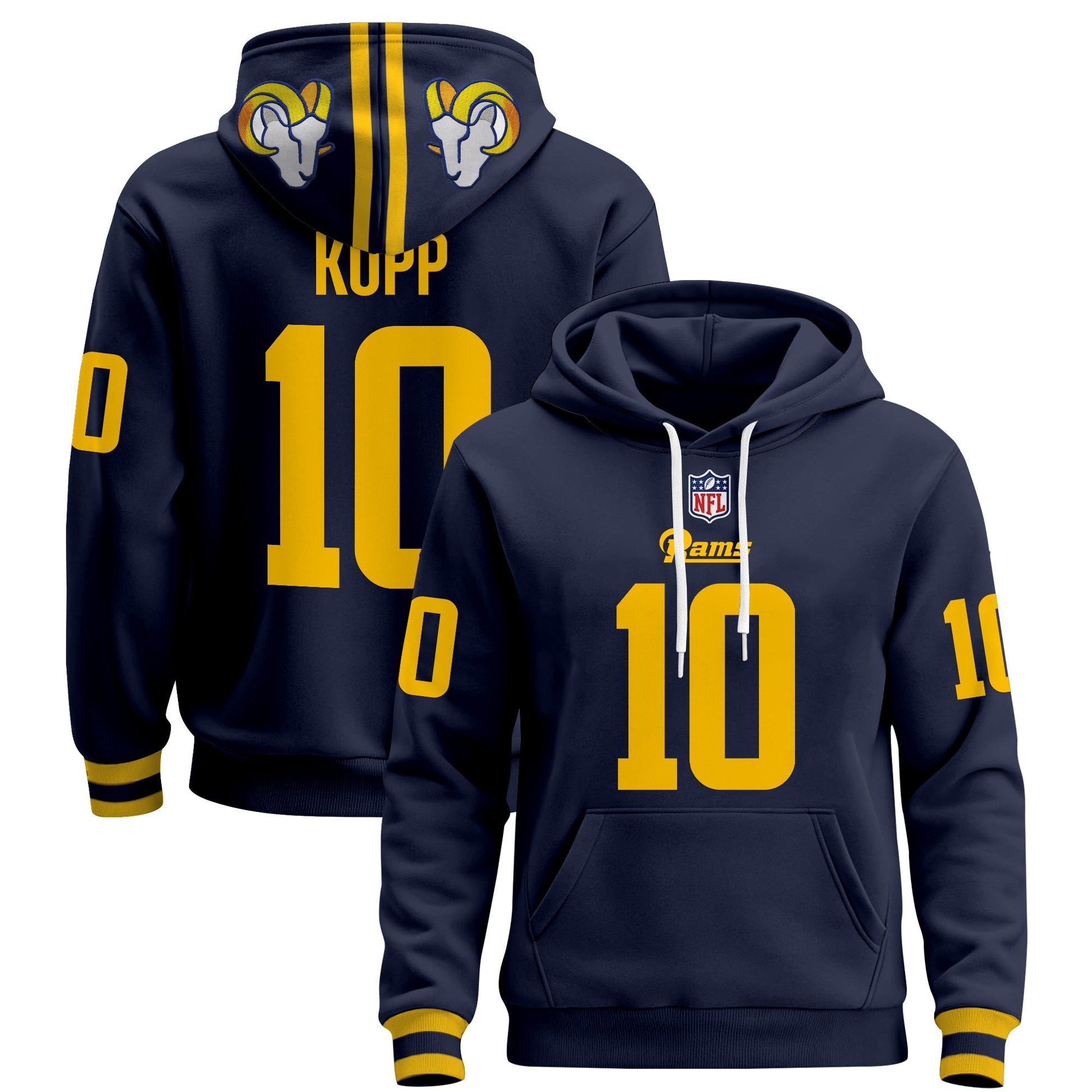Men's Los Angeles Rams 2025 Premium Pullover Hoodie - All Stitched
