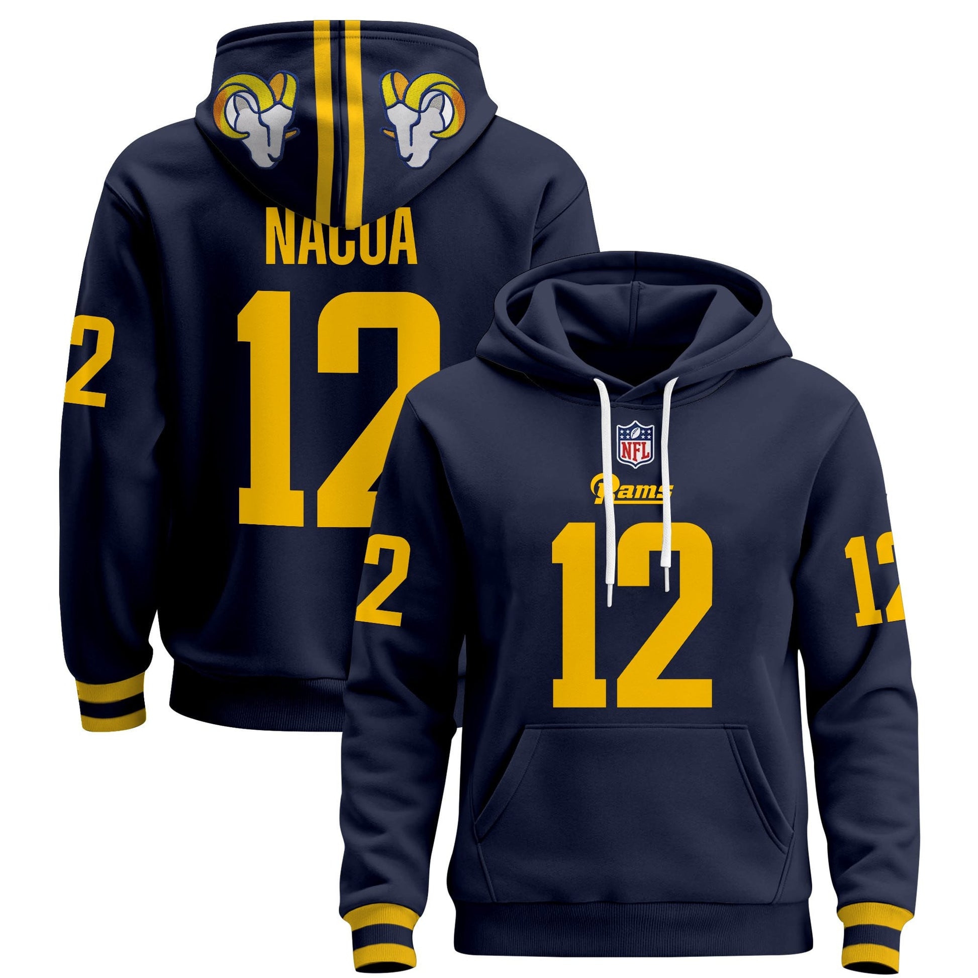 Men's Los Angeles Rams 2025 Premium Pullover Hoodie - All Stitched